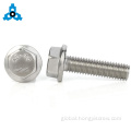 Hexagon Flange Bolt with Serration Hexagon Head Flange Bolts With Thicken Tooth Anti-slip Manufactory